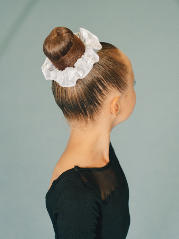 Scrunchies | Hårbånd White minidot