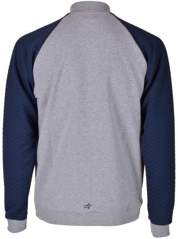 Corvus Full Zip Sweatshirt | Herre Dark Grey melange
