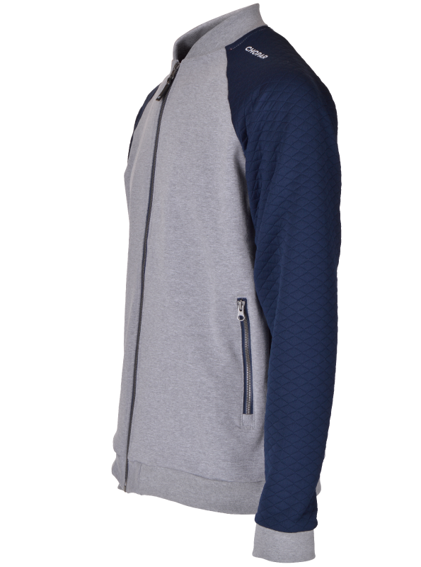 Corvus Full Zip Sweatshirt | Herre Dark Grey melange