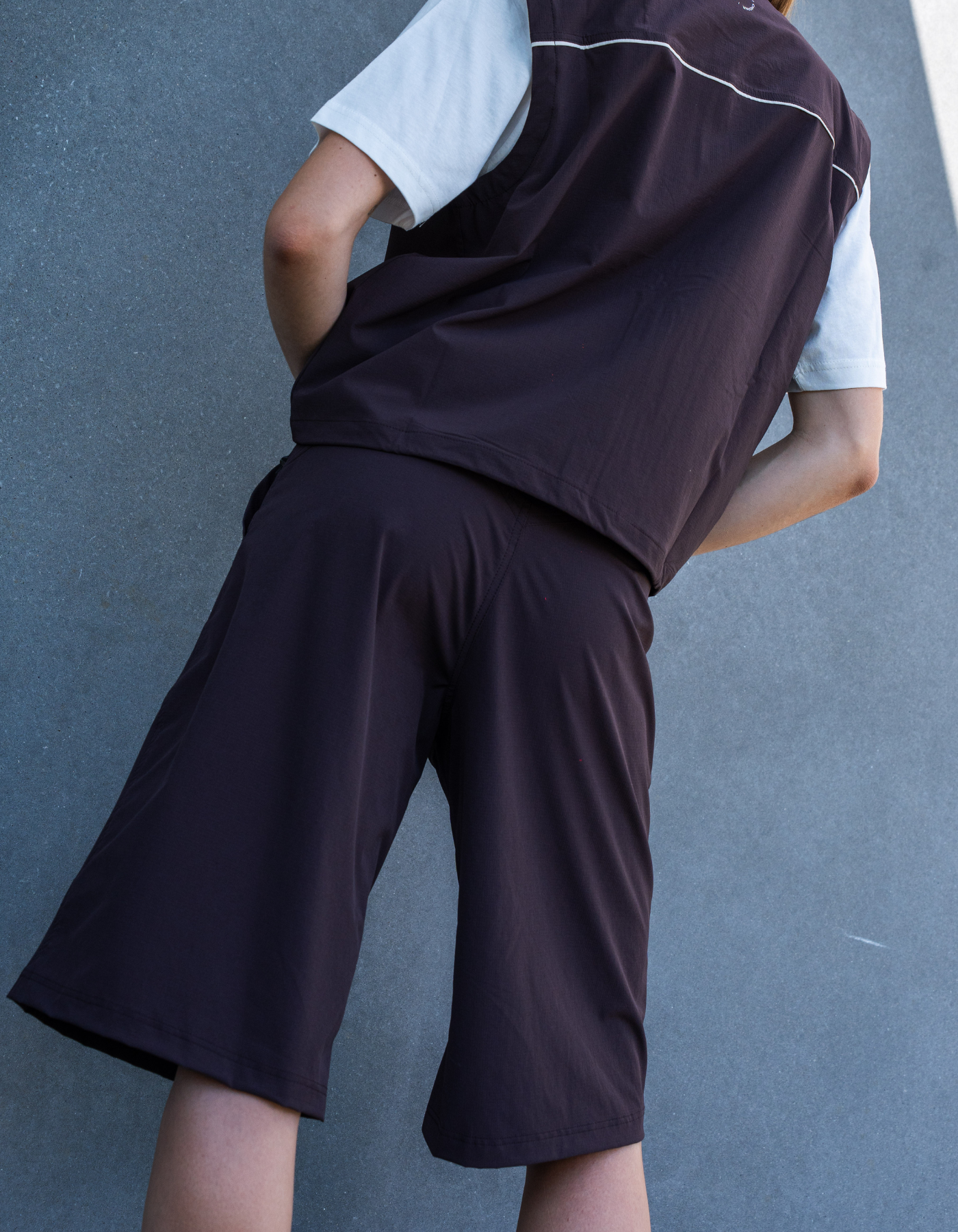 Tech jorts | Unisex | Dark brown