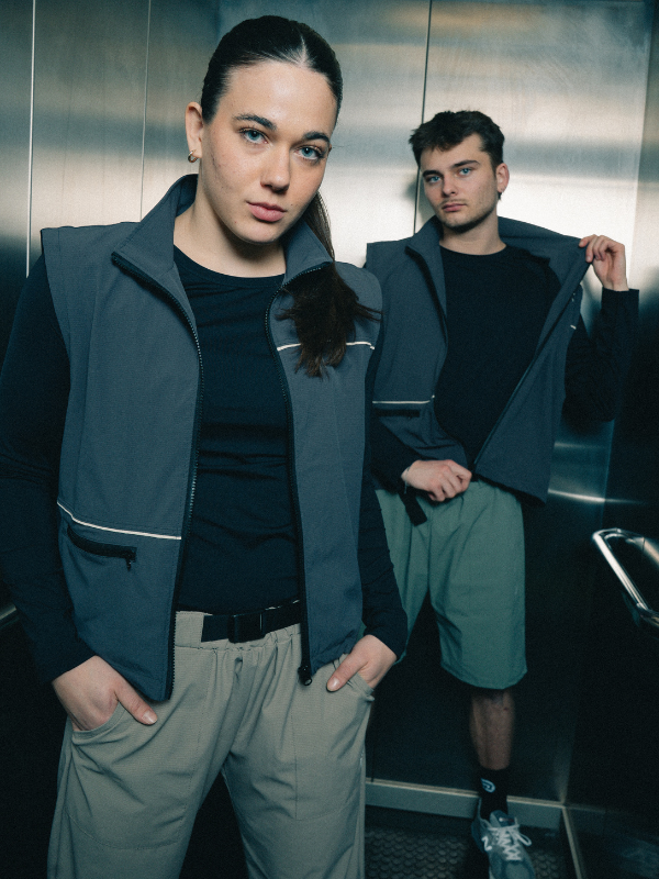 Tech pipe vest | Unisex Dark grey