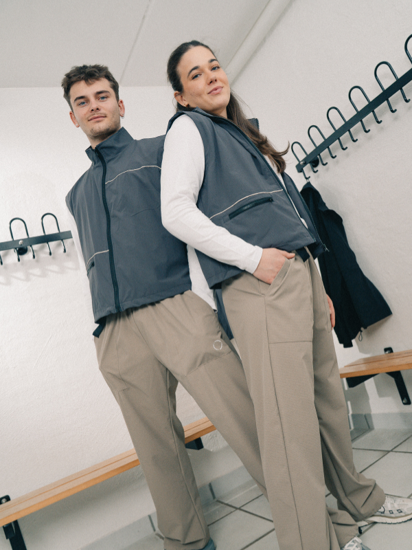 Tech pipe vest | Unisex Dark grey