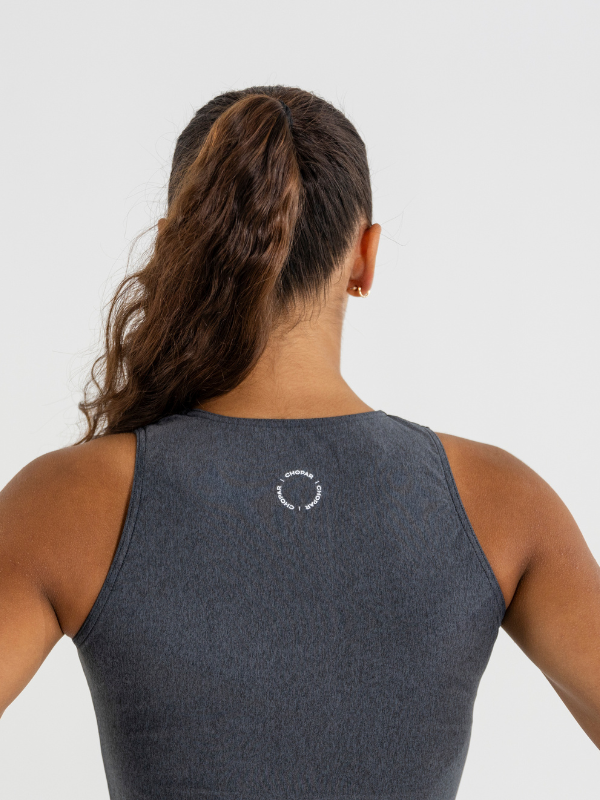 Wrinkle top Dark grey