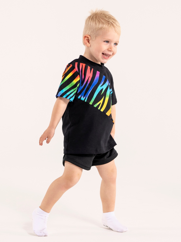 Loose T-shirt | NS-178 Rainbow tiger