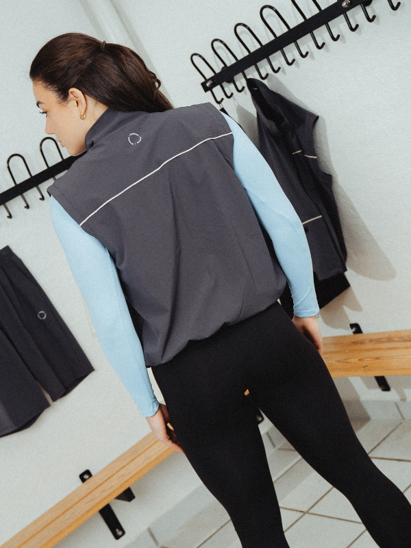 Tech pipe vest | Unisex Dark grey