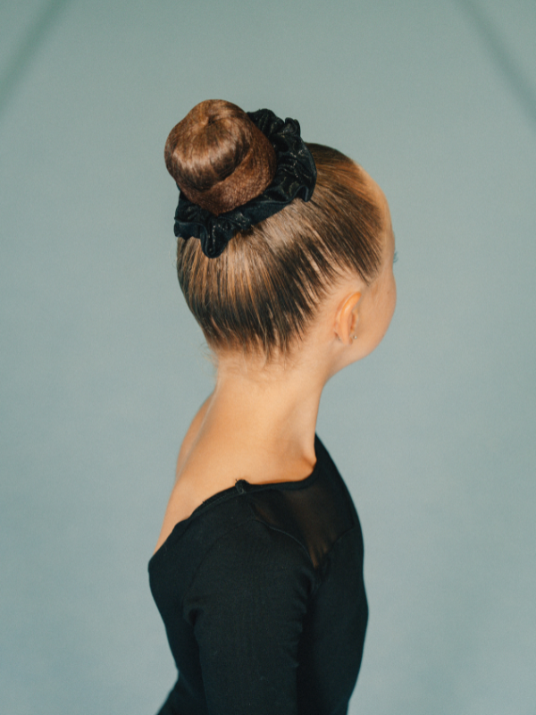 Scrunchies | Hårbånd Black minidot