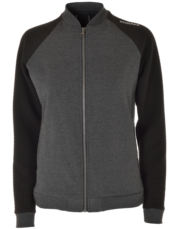Corvus Full Zip Sweatshirt | Herre Dark Grey melange