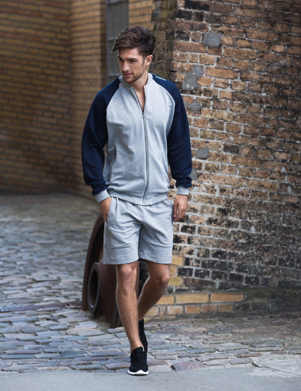 Corvus Full Zip Sweatshirt | Herre Dark Grey melange