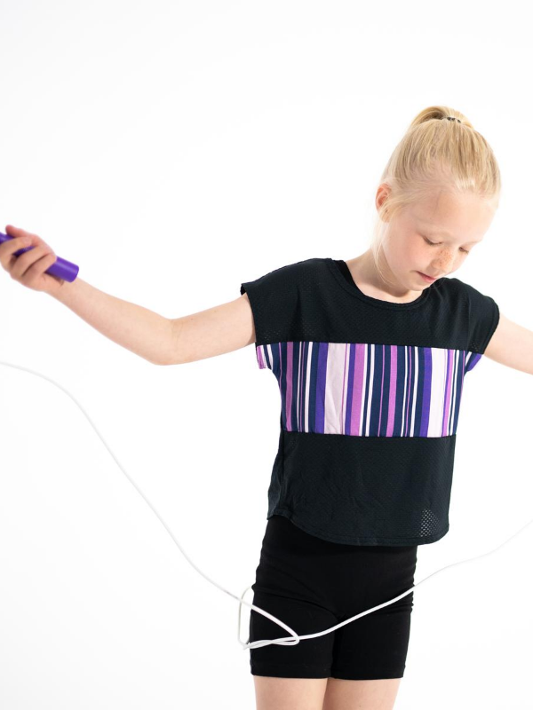 Top | NS-163 | Outlet Purple Stripe