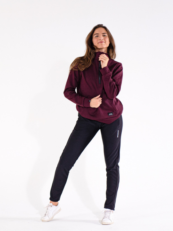 Tago Halfzip Sweatshirt | Dame Black