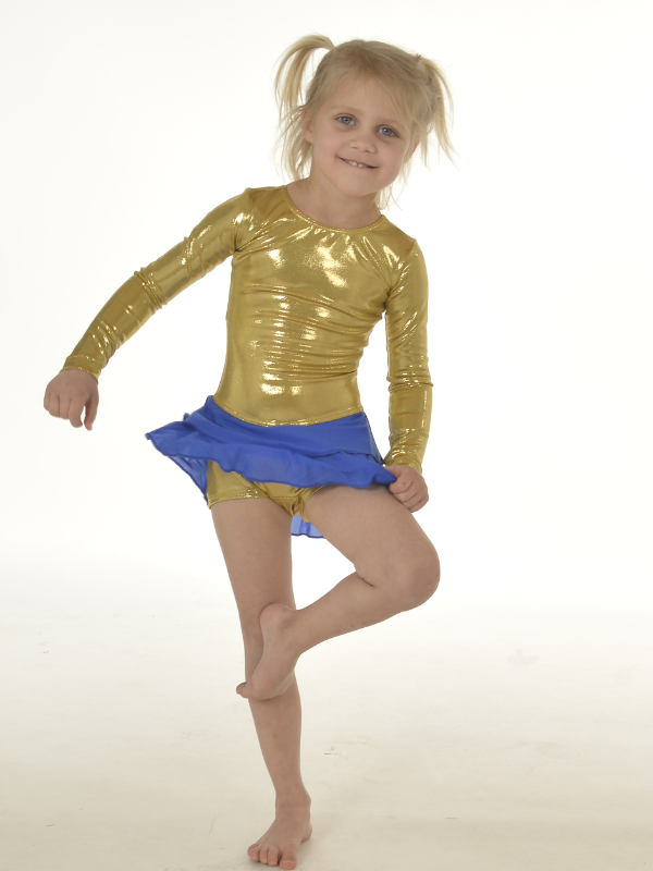 Tulle Gymnastikdragt | Guld | Pige