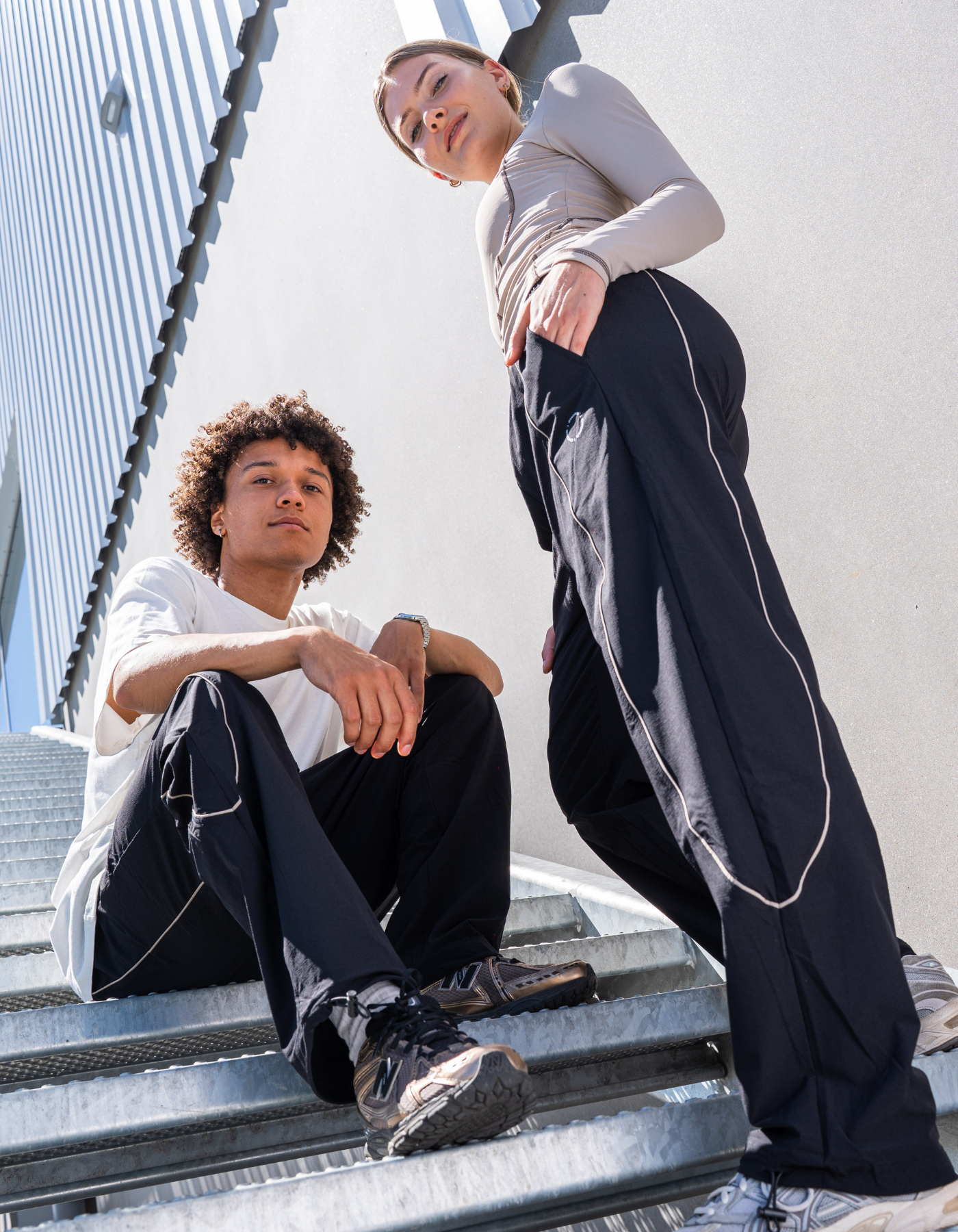 Tech pipe pants 01 | Unisex | Black