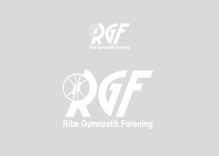 Ribe Gymnastikforening white logopackage