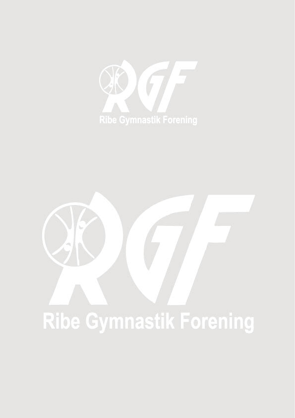 Ribe Gymnastikforening white logopackage