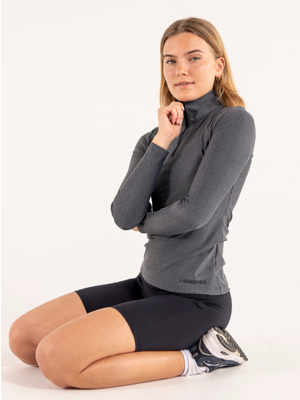 Training halfzip 01 | Women Dark grey