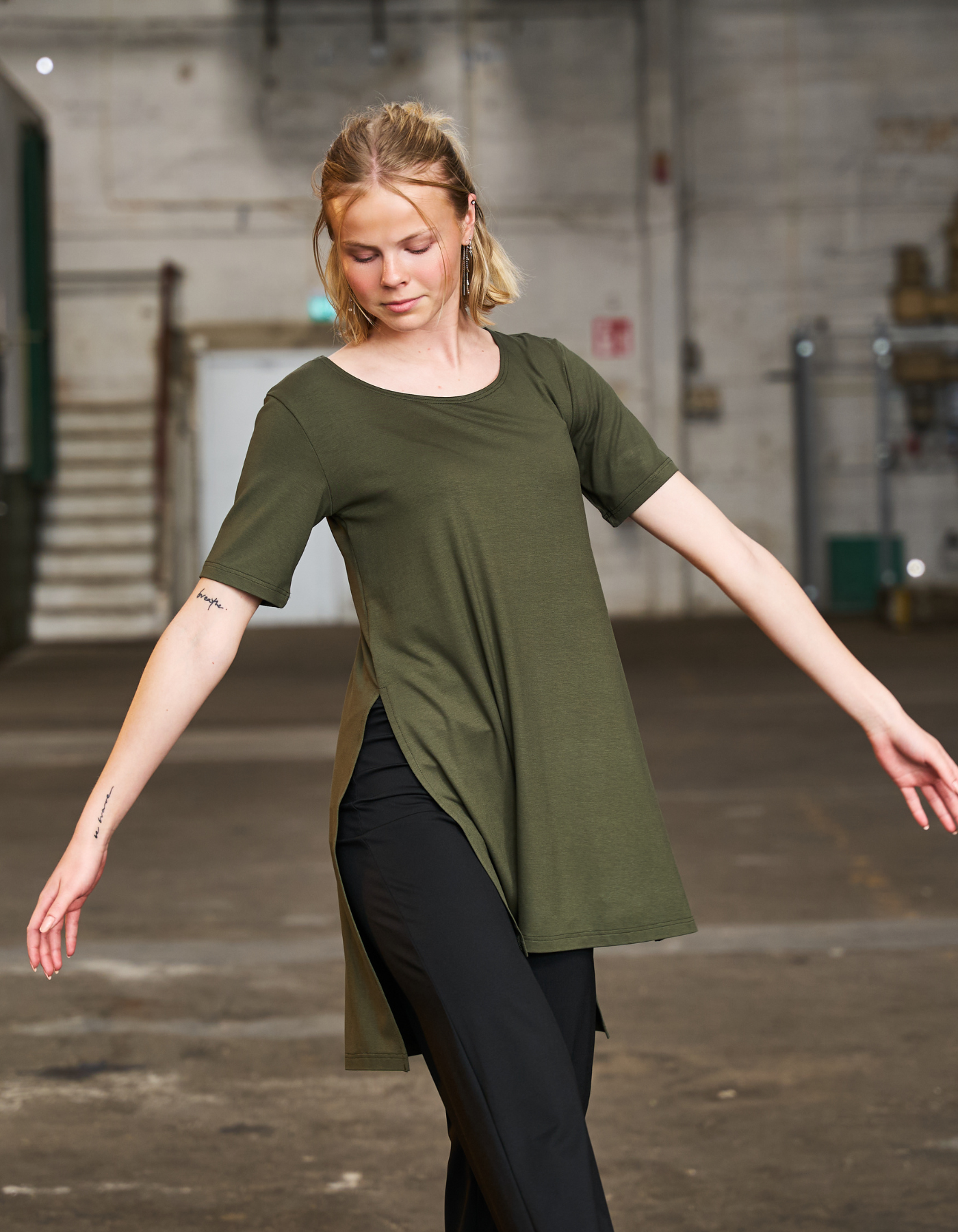Aro top | Dame Army Green