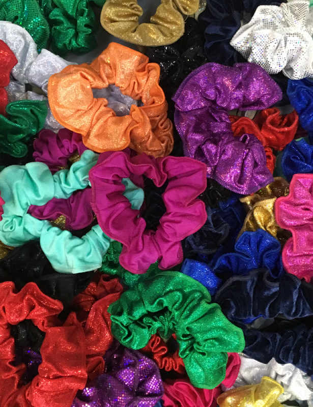Scrunchies | Hårbånd Green minidot