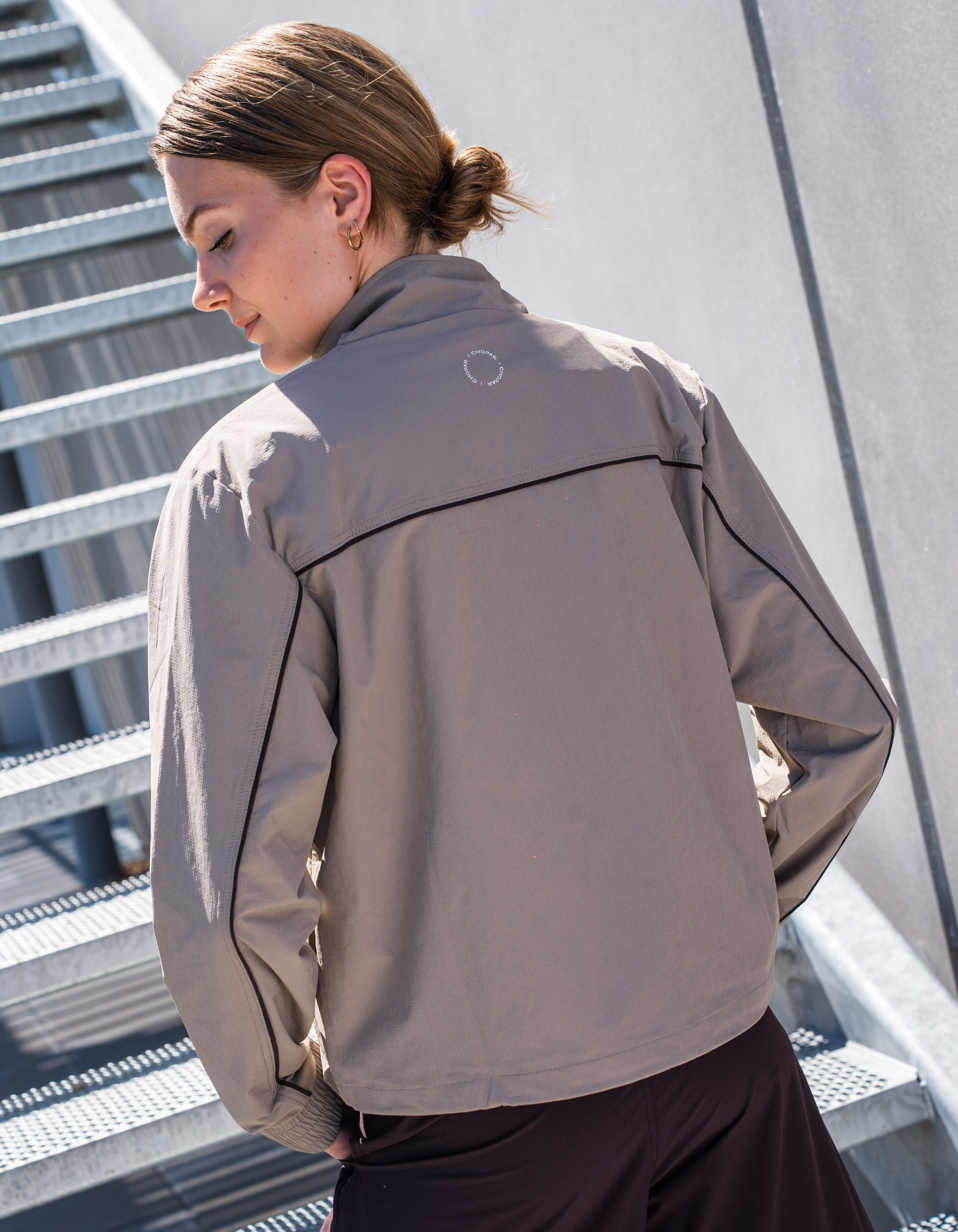 Tech pipe jacket | Women | Beige