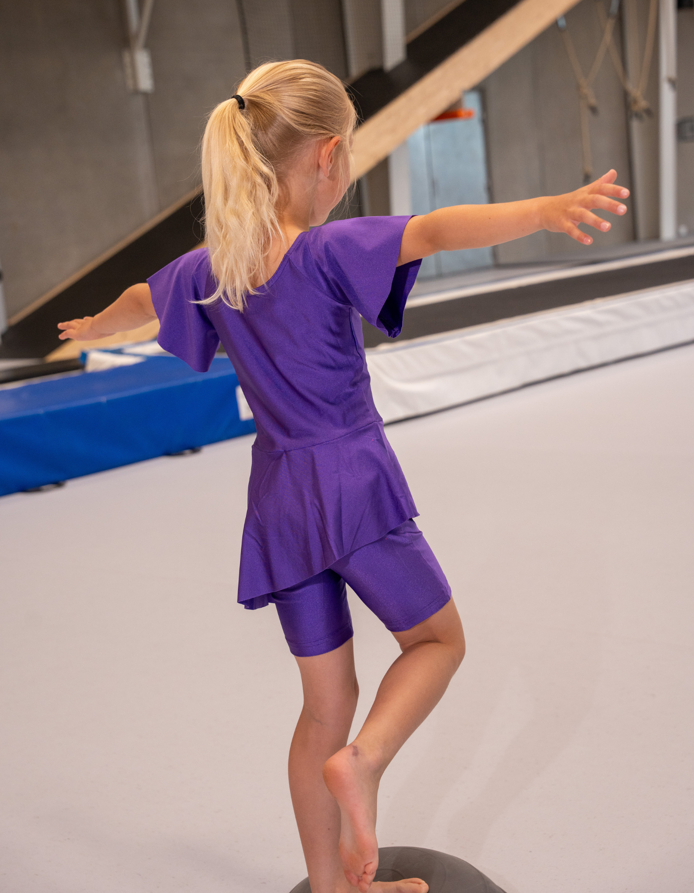 Catsuit w. skirt | CK-5008 | Purple