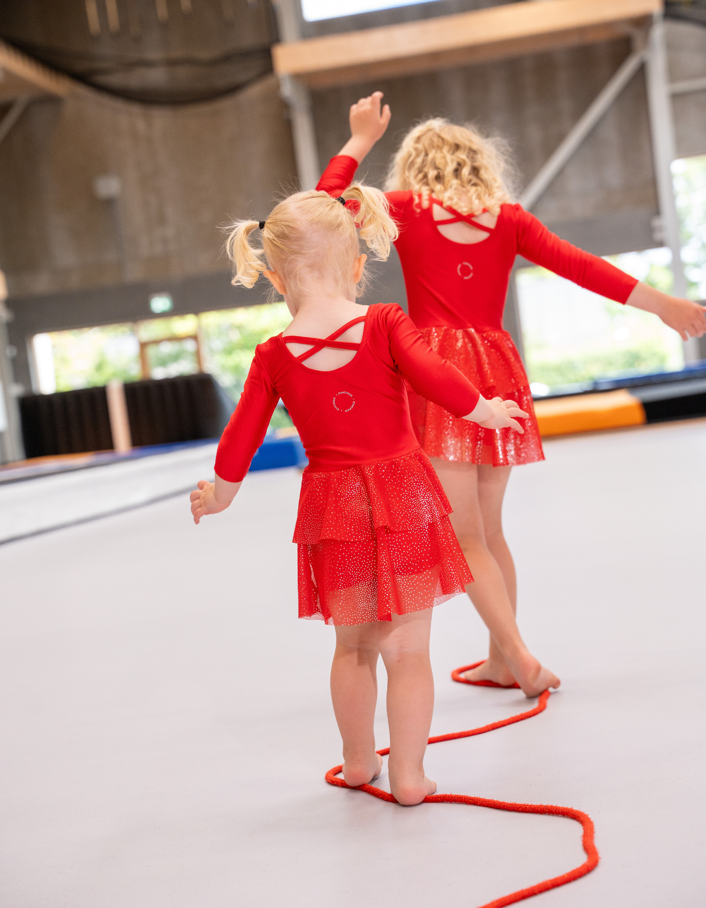 Leotard w. skirt | CK-1002 | Red