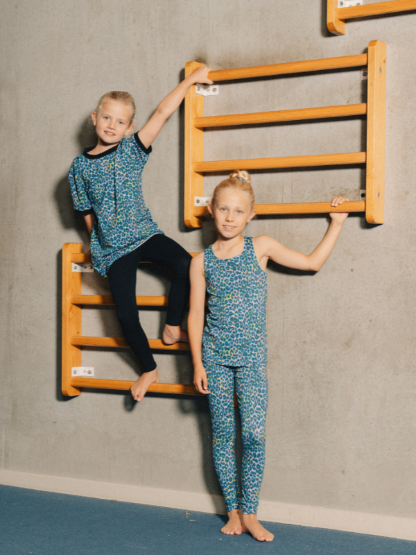 Leggings børn | NS-179 Blue Leo