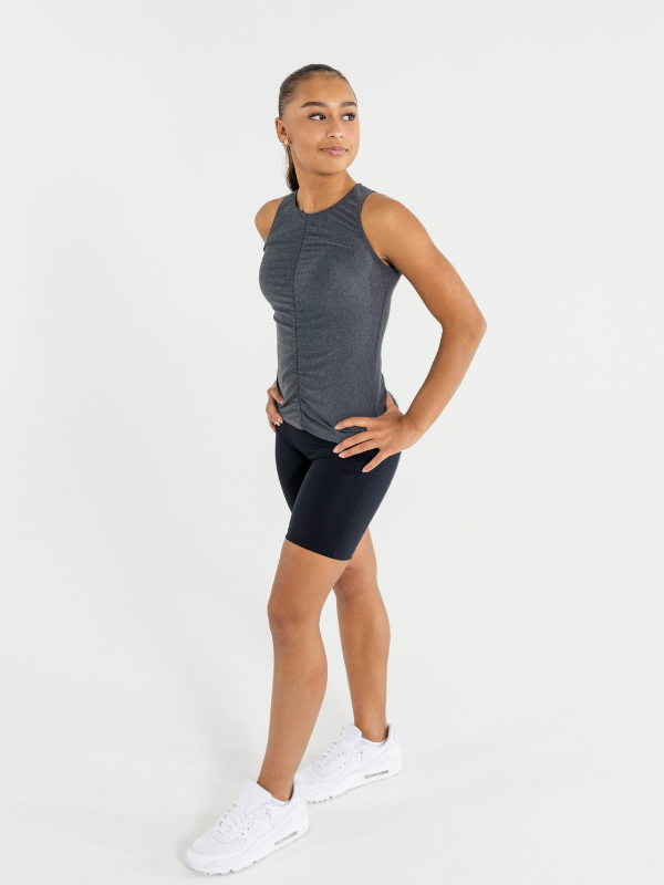 Wrinkle top Dark grey