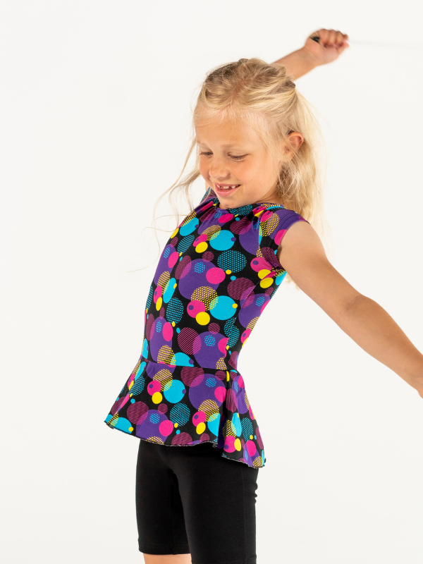 Catsuit Peplon | NS-160 | Oultet PinkCircle-Sort