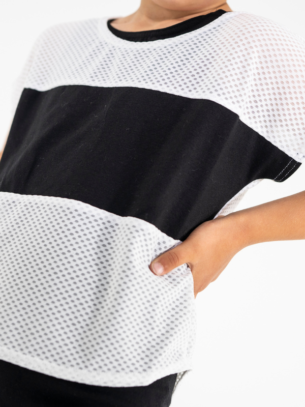Top | NS-163 | Outlet Black-White