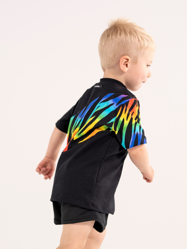 Loose T-shirt | NS-178 Rainbow tiger