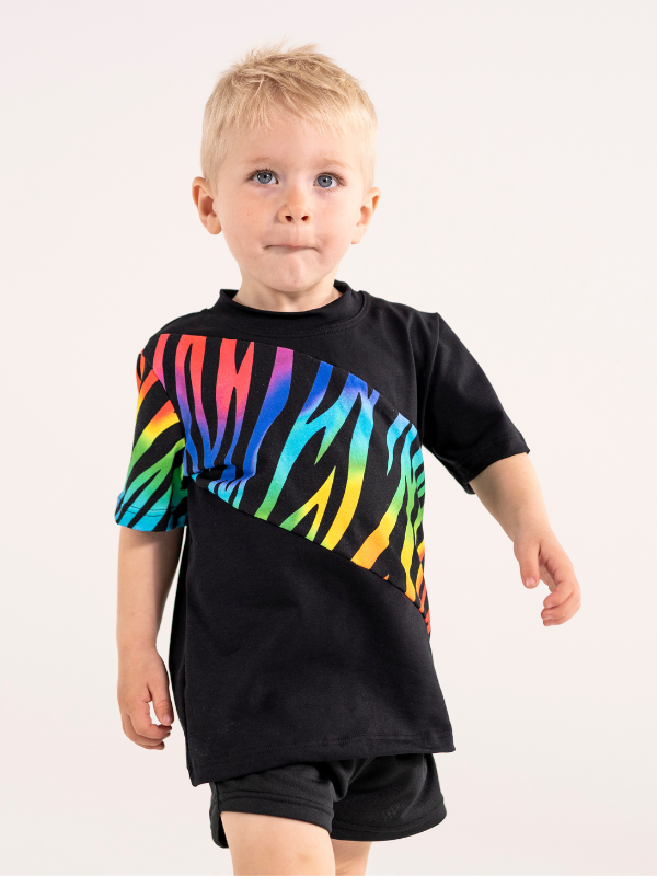 Loose T-shirt | NS-178 Rainbow tiger