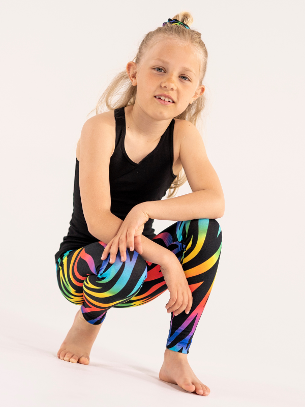 Leggings børn | NS-179 Rainbow tiger