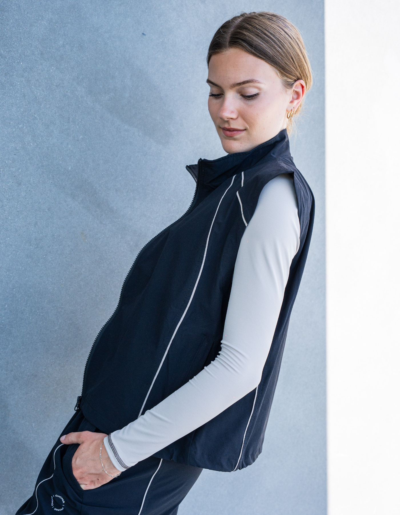 Tech pipe vest 02 | Women | Black